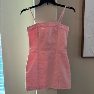 Pink Denim Dress